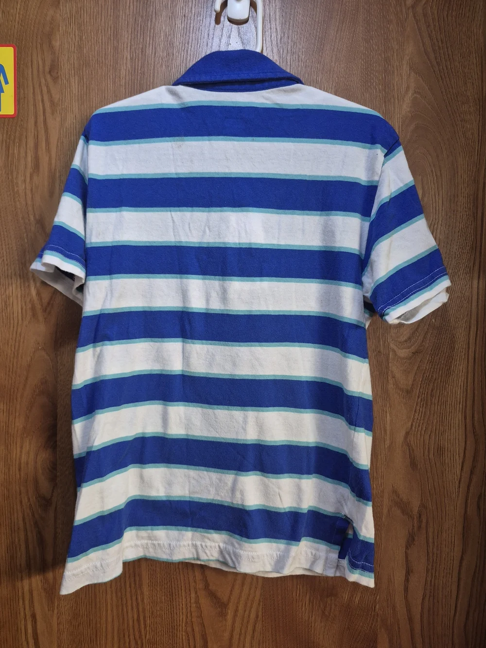 The Children's Place Blue, White & Teal Striped Polo. Box 43